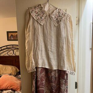 Cloak of Many Colors Bridesmaid Vintage Blouse